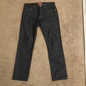 Men's Supreme Jeans 34 Slim Dark Wash